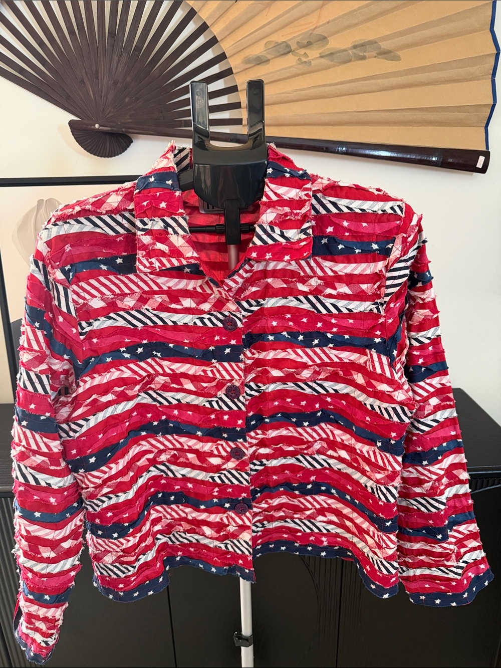 Vintage Y2K Keren Hart Stars and Stripes Jacket